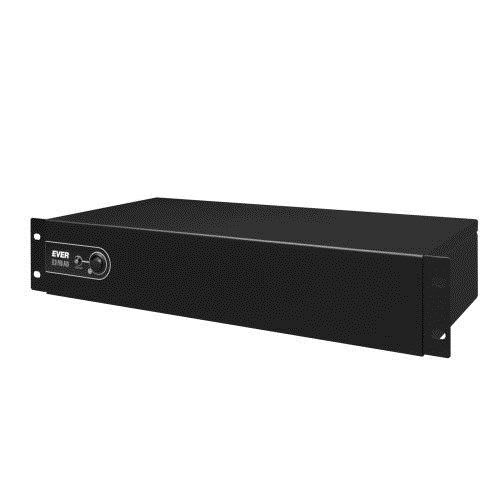 UPS Ever ECO Pro 1200 AVR CDS 19 2U, 1200 VA, 780 W, cu management, line-interactive, 2x Schuko, 3x C13, 1x USB, 12V 5Ah LED, Rack 2U, Negru