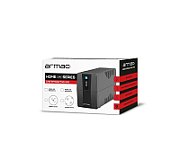 UPS Armac HL/650E/LED/V2, 650 VA, 390 W, line-interactive, 12V 7Ah LED, Tower, Negru