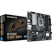 Placa de baza GIGABYTE B760M D3HP DDR4, socket 1700, 4x DDR4 UDIMM, 4x SATA, 2x NVMe, 11x USB-A, 1x USB-C, mATX