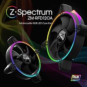 Ventilator Zalman ZM-RFD120A ,120 x 120 x 25 mm ,1500 rpm ±10% ,Negru ,ARGB