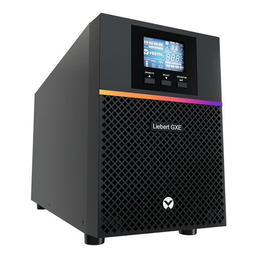 UPS Vertiv GXE3-2000IMT, 2000 VA, 1800 W, on-line, 8x C13, 1x USB, LCD, Tower, Negru