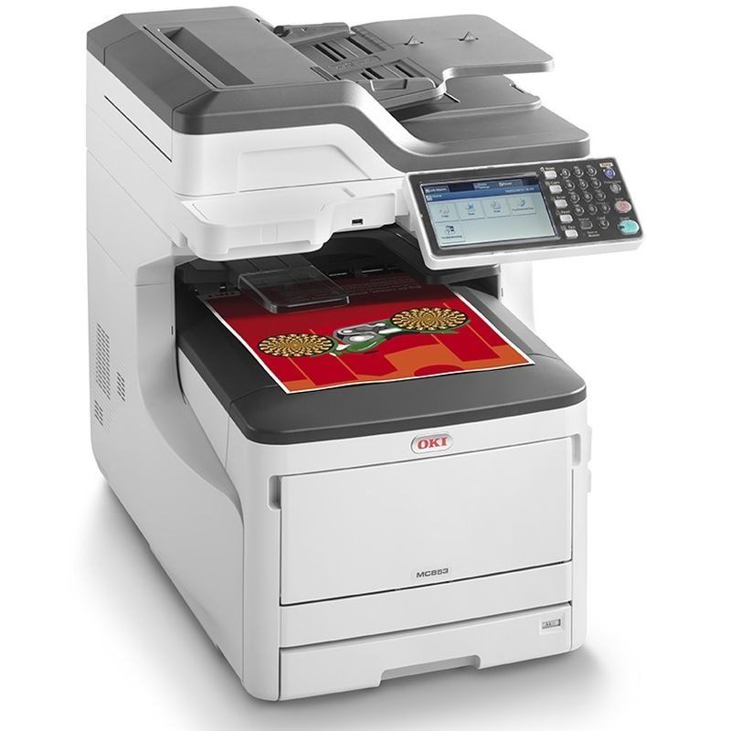 OKI MC853dn copiator color duplex A3, printer color duplex A3  USB 2.0 + retea, scaner color duplex  A3, fax
