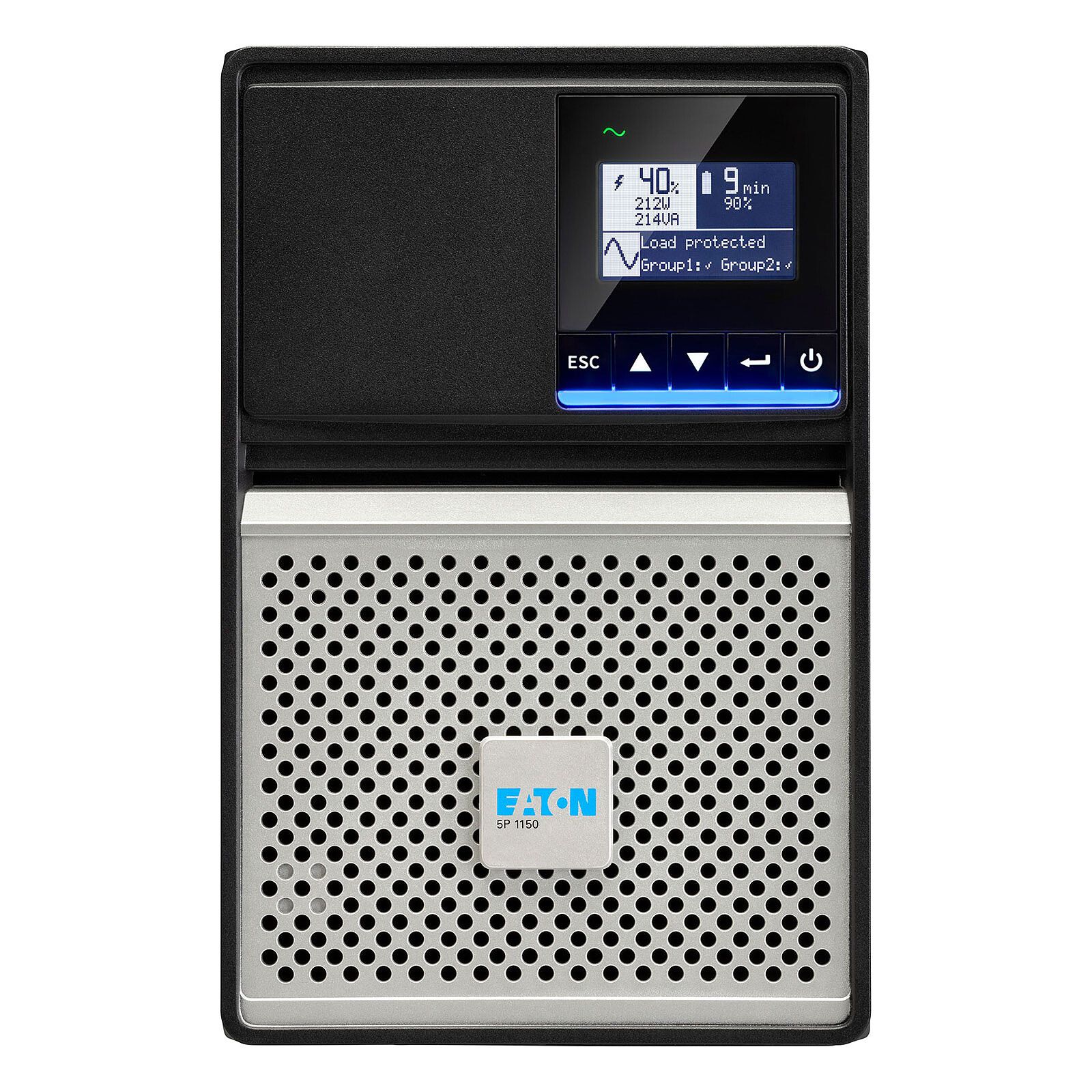 UPS Eaton 5P1150IG2, 1150 VA, 920 W, line-interactive, 8x C13, 1x C14, 1x USB, 12V 9Ah Lead–acid maintenance-free, Tower, Negru
