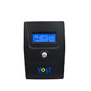 UPS Volt Polska 5UP0800090, 800 VA, 480 W, 2x Schuko, 1x USB, 12V/9Ah LCD, Tower, Negru