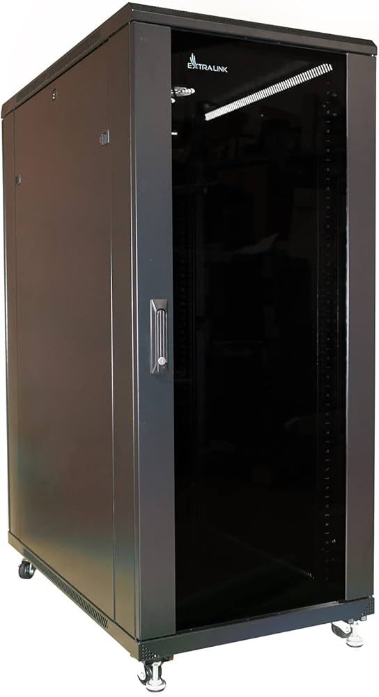 Extralink Rackmount cabinet 27U 600x600 Black standing