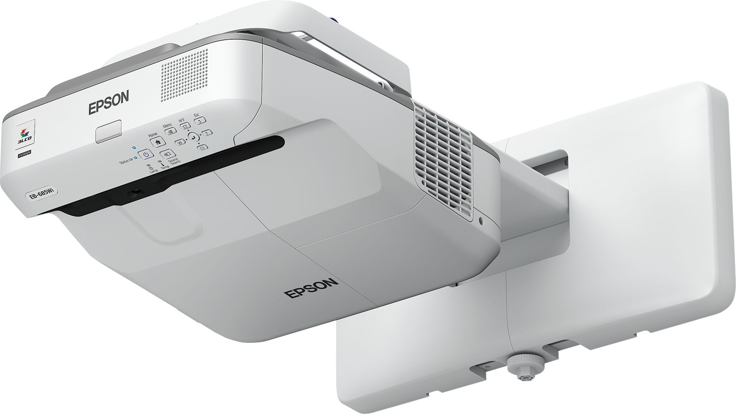 Videoproiector Epson EB-685Wi, 1280 x 800 pixeli, 16:10, 3500 lm, 3LCD, 10000 h, Wi-Fi, Alb