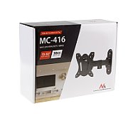 Maclean MC-416 TV Monitor Wall Mount 13 -32  30kg Tilt Rotate max. VESA 100x100 Black Powder Coating LED OLED LCD Universal Bracket Holder