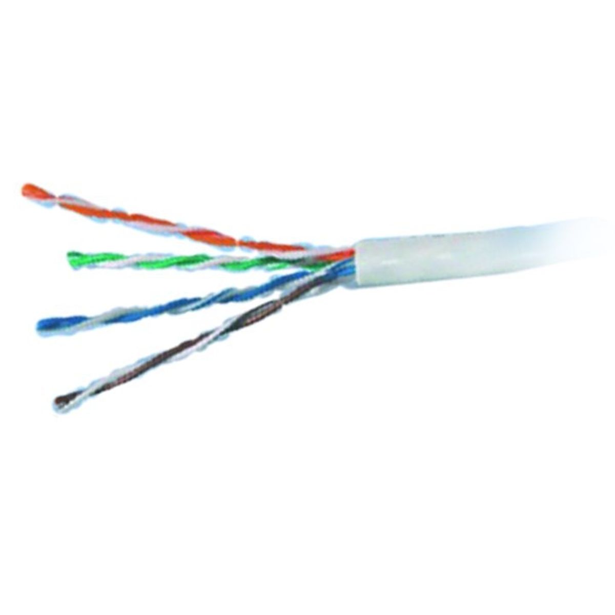 Kabel Emiter Net UTP (U/UTP) kat.5e 350MHz  drut  standard  szary