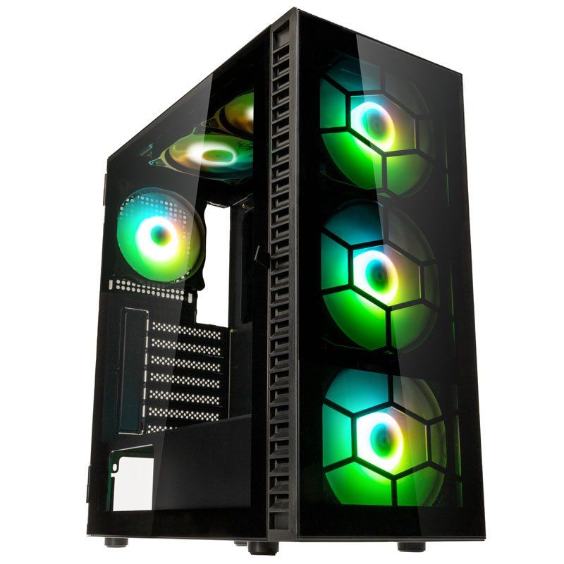 Kolink Observatory HF Plus Glass ARGB Midi-Tower - schwarz