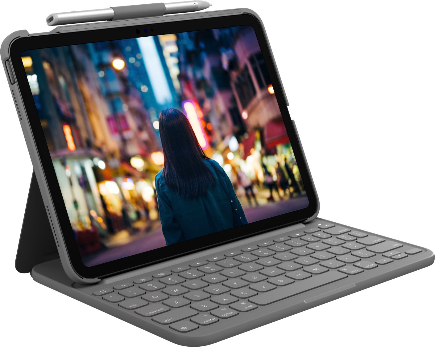 SLIM FOLIO FOR IPAD (10TH GEN)/GREY - UK - INTNL-973