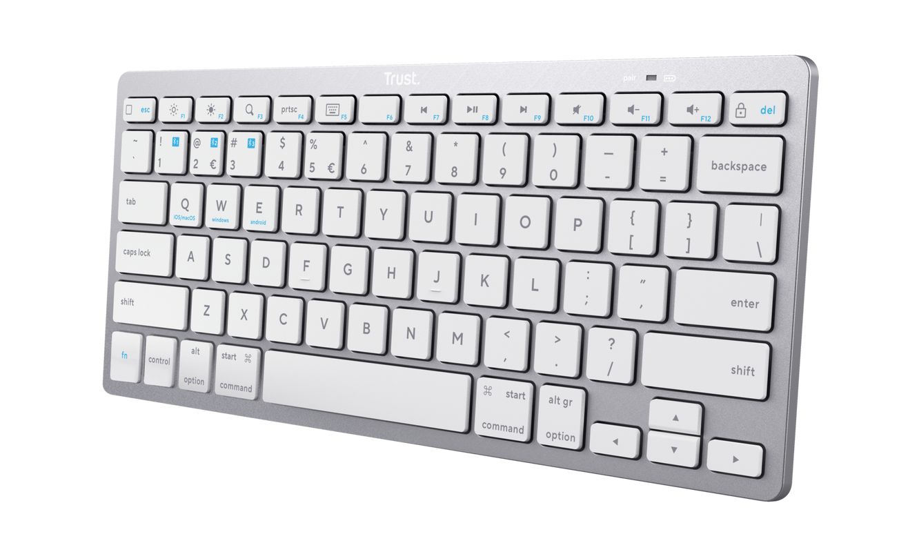 Tastatura Trust Wireless, numar taste 85, alb