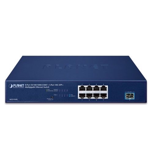 Switch Planet MGS-910X, 8 porturi 100 / 1000 / 2500 MBs