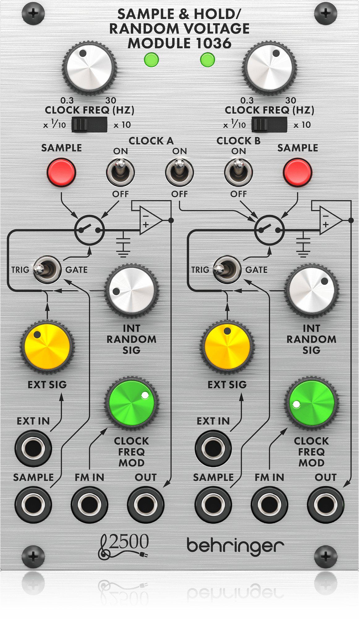 Behringer 1036 SAMPLE/HOLD/RANDOM VOLTAG Moduł syntezatora modularnego serii 2500