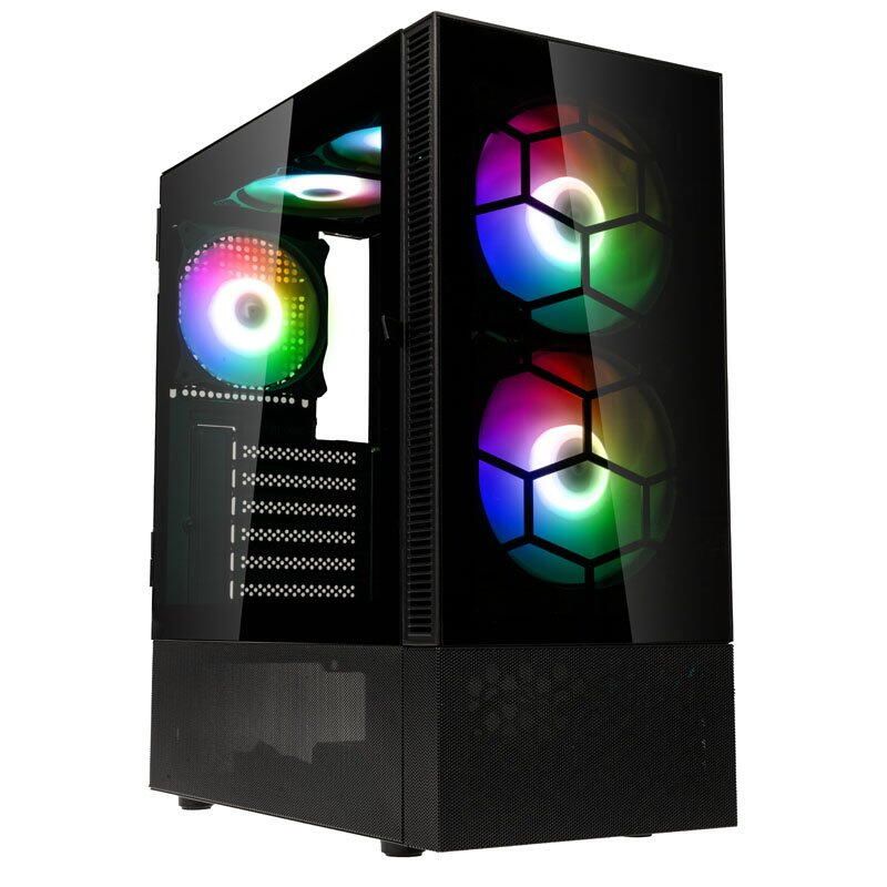 Observatory MX Glass ARGB, Mid-Tower, Negru
