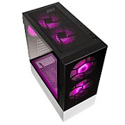 Observatory MX Glass ARGB, Mid-Tower, Negru/Alb