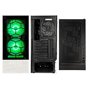 Observatory MX Glass ARGB, Mid-Tower, Negru/Alb
