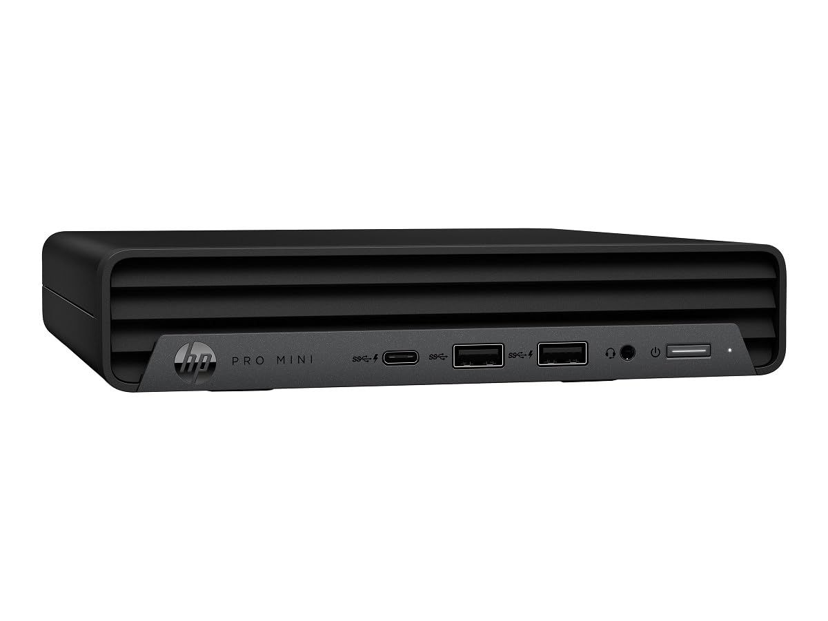 Desktop PC HP Pro Mini 400 G9 Mini PC, Intel I5-14500T (14 C / 20 T, 1.7 GHz - 4.8 GHz, 24 MB cache, 65 W), 16 GB DDR5, 256 GB SSD, Fara unitate optica, Intel Intel® UHD Graphics 770 Partajata, 65 W - adaptor extern, Windows 11 Pro