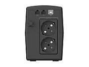 UPS Conceptronic ZEUS02ES, 850 VA, 480 W, line-interactive, 2x Schuko, 2x RJ45, 2x USB, 7500 mAh 12V, Tower, Negru