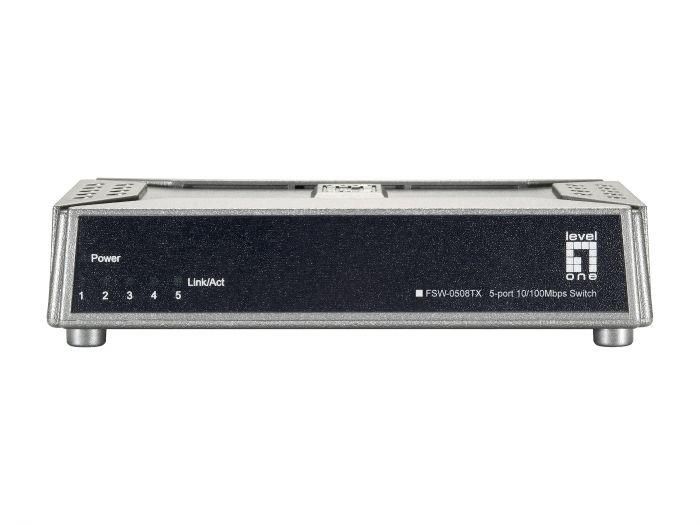 Switch LevelOne FSW-0508TX, 5 porturi 10 / 100 Mbps