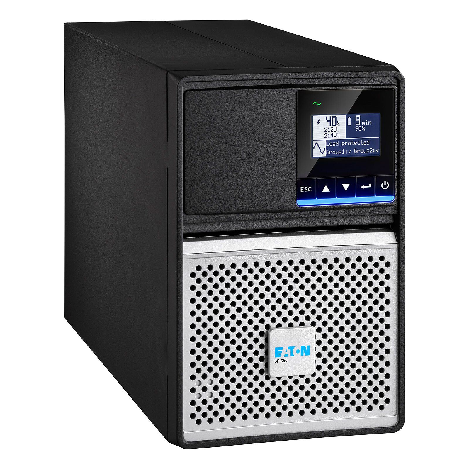 UPS Eaton 5P650IG2, 650 VA, 520 W, line-interactive, 4x C13, 1x C14, 1x USB, 12V 9Ah Maintenance-free lead-acid, Tower, Negru