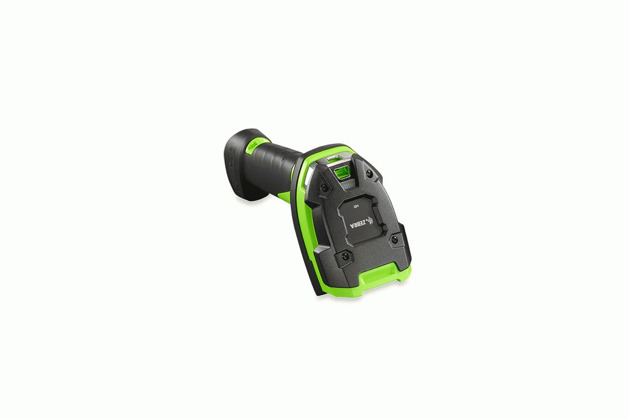DS3608: RUGGED, AREA IMAGER, DIRECT PART MARKING, CORDED, INDUSTRIAL GREEN, VIBRATION MOTOR