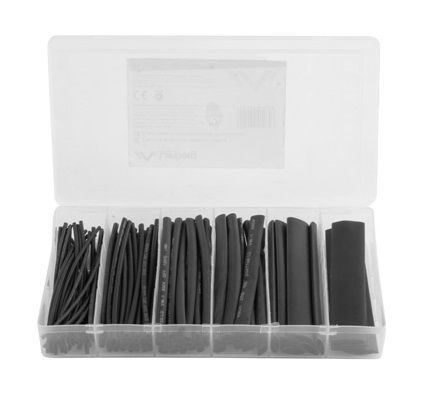 Kit tub termocontractabil 2:1, negru, 10cm
- dimensiuni:

1,5mm 30 buc.

2,5mm 30 buc.

4mm 20 buc.

6mm 10 buc.

10mm 6 buc.

13mm 4 buc.

Ambalare: box 100 buc.