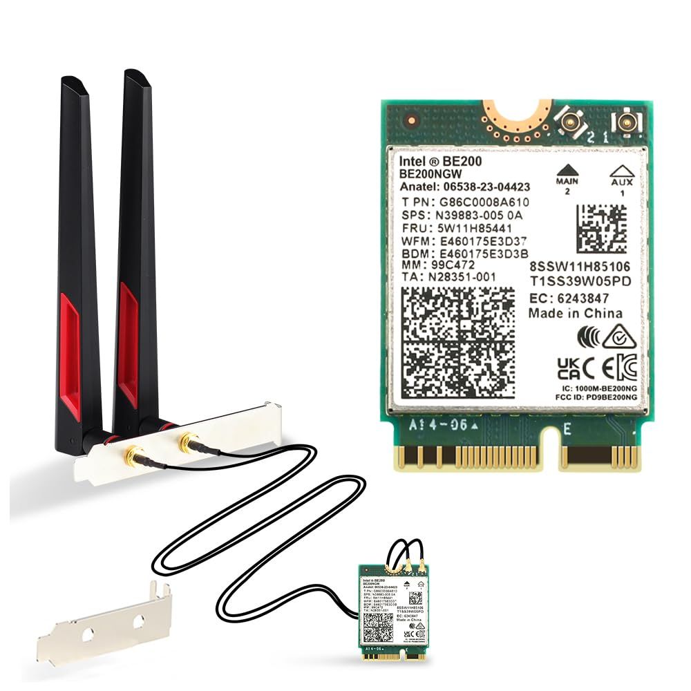 Intel Wi-Fi 7 BE200, 2230, 2x2 BE+BT, No vPro