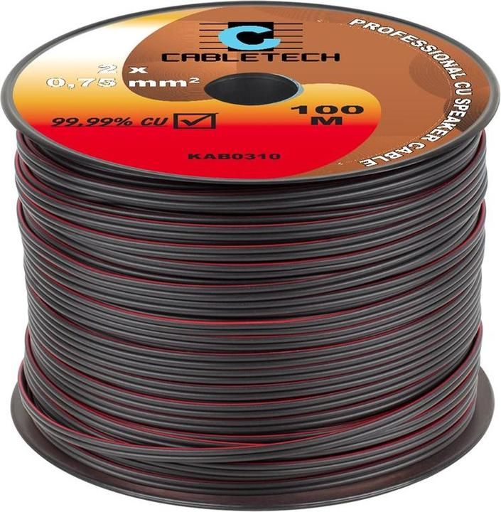 Speaker cable 0.75mm black