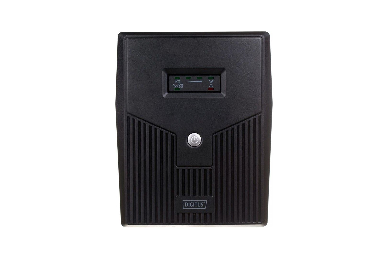 UPS Digitus DN-170067, 2 kVA, 1200 W, line-interactive, 4x Schuko, 1x RJ45, 1x USB, 12v/9ah Tower, Negru