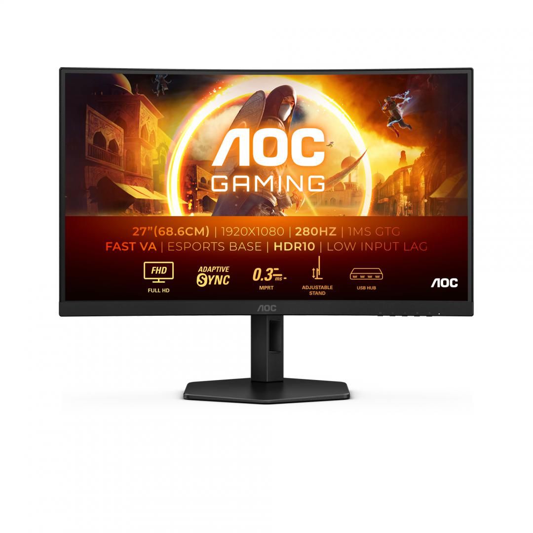 Monitor 27 inch AOC C27G4ZXU 1920 x 1080 pixeli, 280 Hz