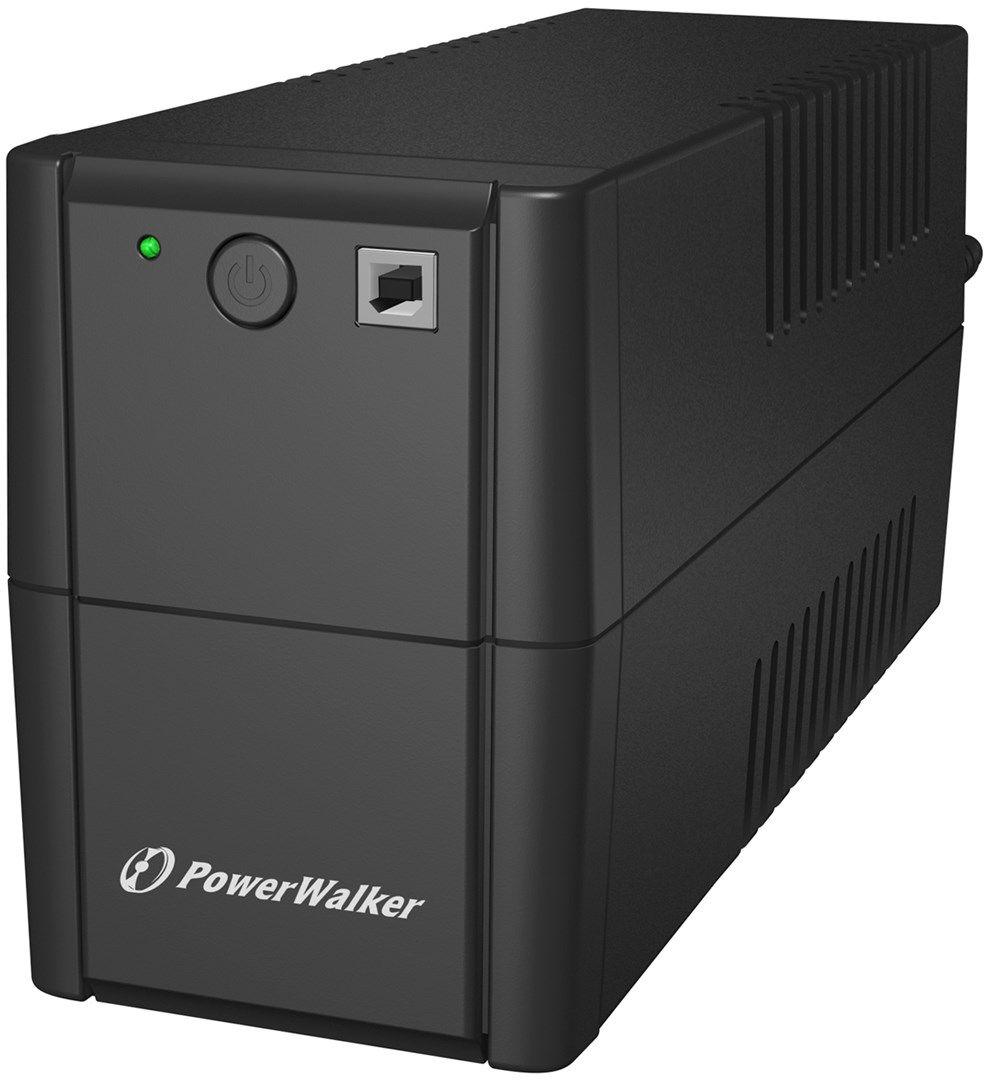 UPS PowerWalker VI 650 SH, 650 VA, 360 W, cu management, line-interactive, 2x Schuko, 1x RJ45, 1x USB, 12 V / 7Ah Tower, Negru