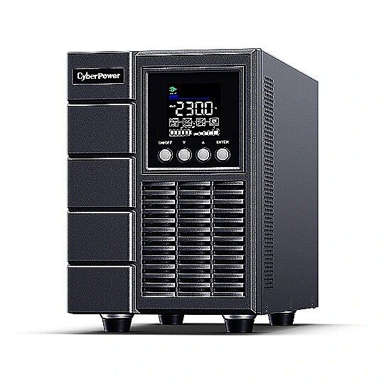 UPS Cyber Power OLS1500EA-DE, 1500 VA, 1350 W, on-line double-conversion, 2x Schuko, 2x C13, 1x C14, 1x USB, Sealed Lead-acid, 15.3 minute (50% sarcina), LCD, Tower, Negru