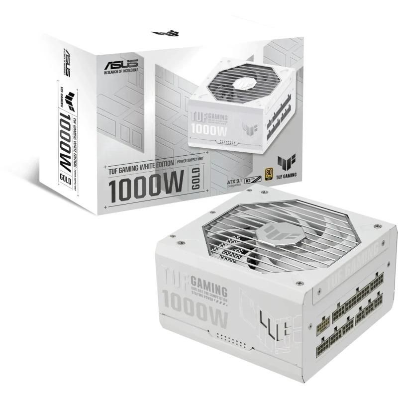 Sursa ASUS TUF GAMING 1000W ALB, ATX12V, Active PFC, 80 Plus GOLD, Protectii OPP/OVP/UVP/SCP/OCP/OTP, ROHS