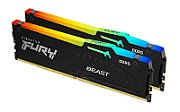 Memorie Kingston FURY Beast 32 GB DDR5 6000 MHz CL36, kit 2 x 16 GB, XMP 3.0 / EXPO, Negru, RGB