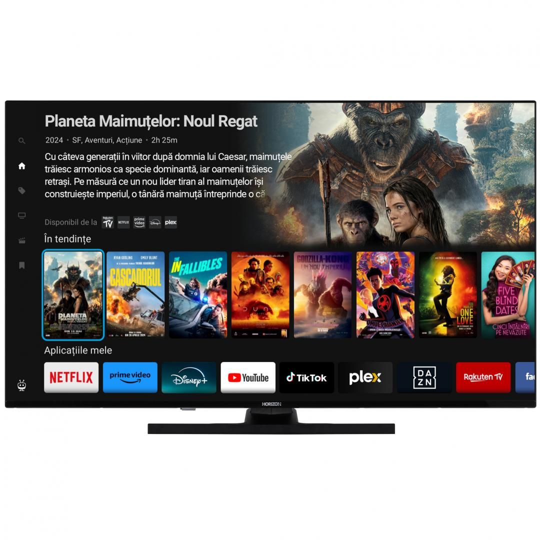 QLED TV HORIZON SMART 43HQ8560U/D, 43  D-LED, 4K Ultra HD, DVB-S2/T2/C, CME 800Hz, TiVo, Contrast 1200:1, 250 cd/m2, 1xCI+, 3x HDMI (v2.1), 2x USB(v2.0), 1x OPTICAL, 1x AUX, 1x LAN(RJ45), USB Player (AVI,MKV, H.265/HEVC, JPEG), HDR10, Dolby Vision + Dolby Atmos, Hotel TV Mode (Passive), VESA 100 x