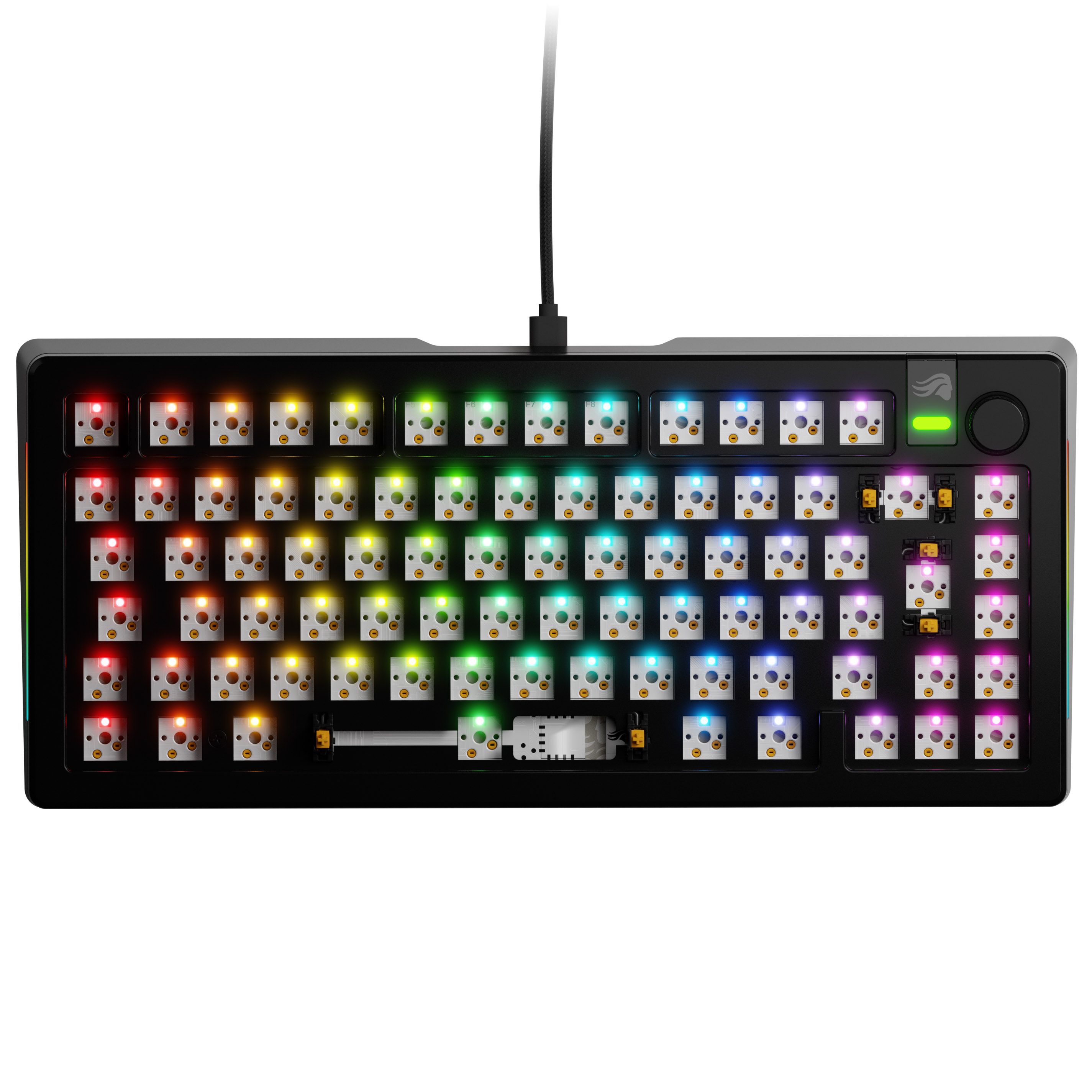 Glorious GMMK 3 Pro 75% Custom Gaming Keyboard - Barebone  ISO Layout  Black