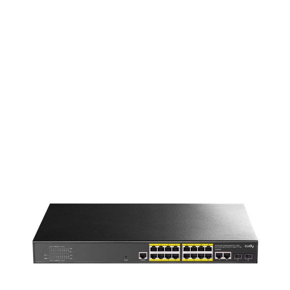Switch Cudy GS2018PS2-200W, 16 porturi 10,100,1000 Mbit/s