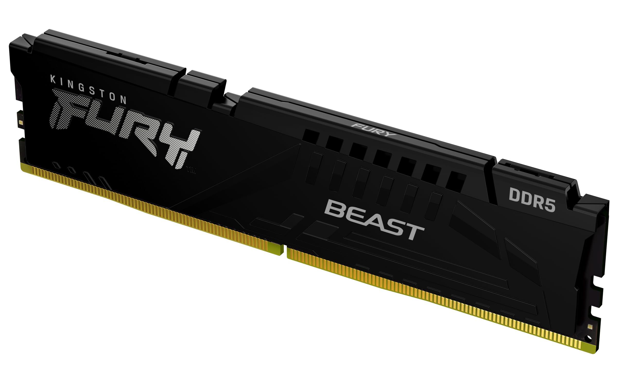 Memorie Kingston FURY Beast 32 GB DDR5 6000 MHz CL30, XMP 3.0 / EXPO, Negru