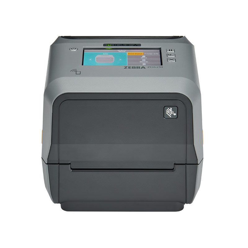 Thermal Transfer Printer (74/300M) ZD621R, Color Touch LCD 300 dpi, USB, USB Host, Ethernet, Serial, BTLE5, ROW, RFID - UHF