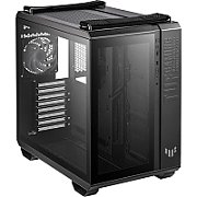 Carcasa ASUS GT 502 TUF GAMING Mid Tower ARGB NEGRU, Tempered Glass, Sloturi Expansiune 8+3 verticale, Drive Bays: 4x3.5 /2.5 , Ventilatoare Suportate: 4 (spate: 1x120mm, sus: 3x120mm sau 2x140mm), Ventilatoare Incluse: 4 (spate: 1x120mm, sus: 3x120mm), Format Placa De Baza Suportat: Mini-ITX