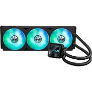 Cooler Procesor ASUS PRIME LC 360 ARGB NEGRU, marime radiator 360mm, 3 ventilatoare ARGB, Viteza ventilatoare 2200 RPM +/- 10%, Suport AMD: AM4, AM5, suport INTEL: LGA 1851/115x/1200/1700, Airflow: 75.7 CFM, Nivel de zgomot ventilatoare: 37.6dBA