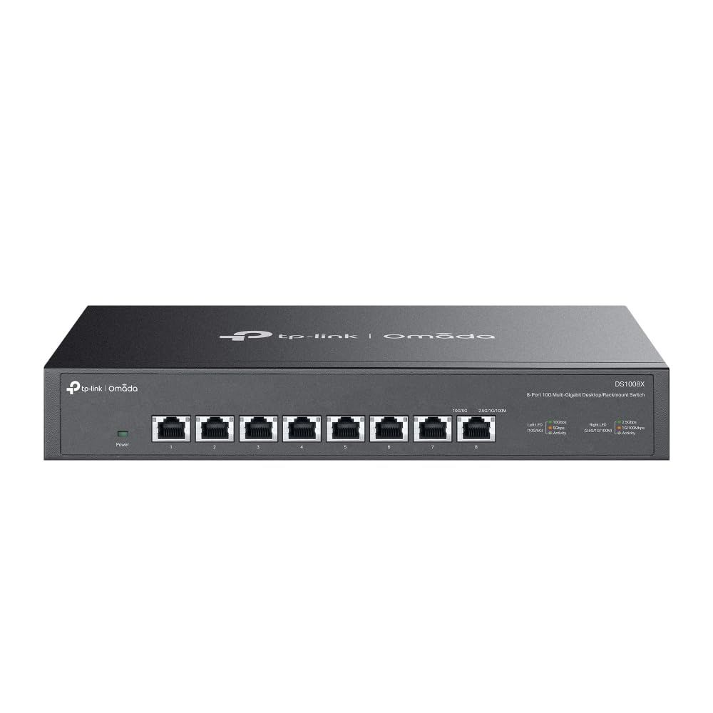 Switch TP-Link DS1008X, 8 porturi 100 / 1000 / 10000 MBs