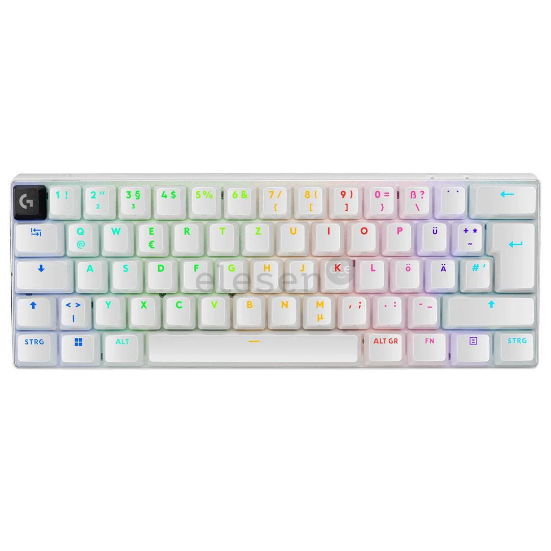 LOGITECH G PRO X 60 LIGHTSPEED Wireless Gaming Keyboard (Tactile) - WHITE - US INT'L - 2.4GHZ/BT - EMEA28-935 - TACTILE SWITCH