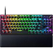 Tastatura Razer BlackWidow V4 Pro 75% ISO, wireless, bluetooth, cu fir, layout US, tip switch Razer™ Mechanical Switches Gen-3 (Tactile), iluminare Razer Chroma™ RGB, conectivitate wireless (2.4 GHz), bluetooth 5.1, sau Type-C, include wrist-rest magnetic, negru