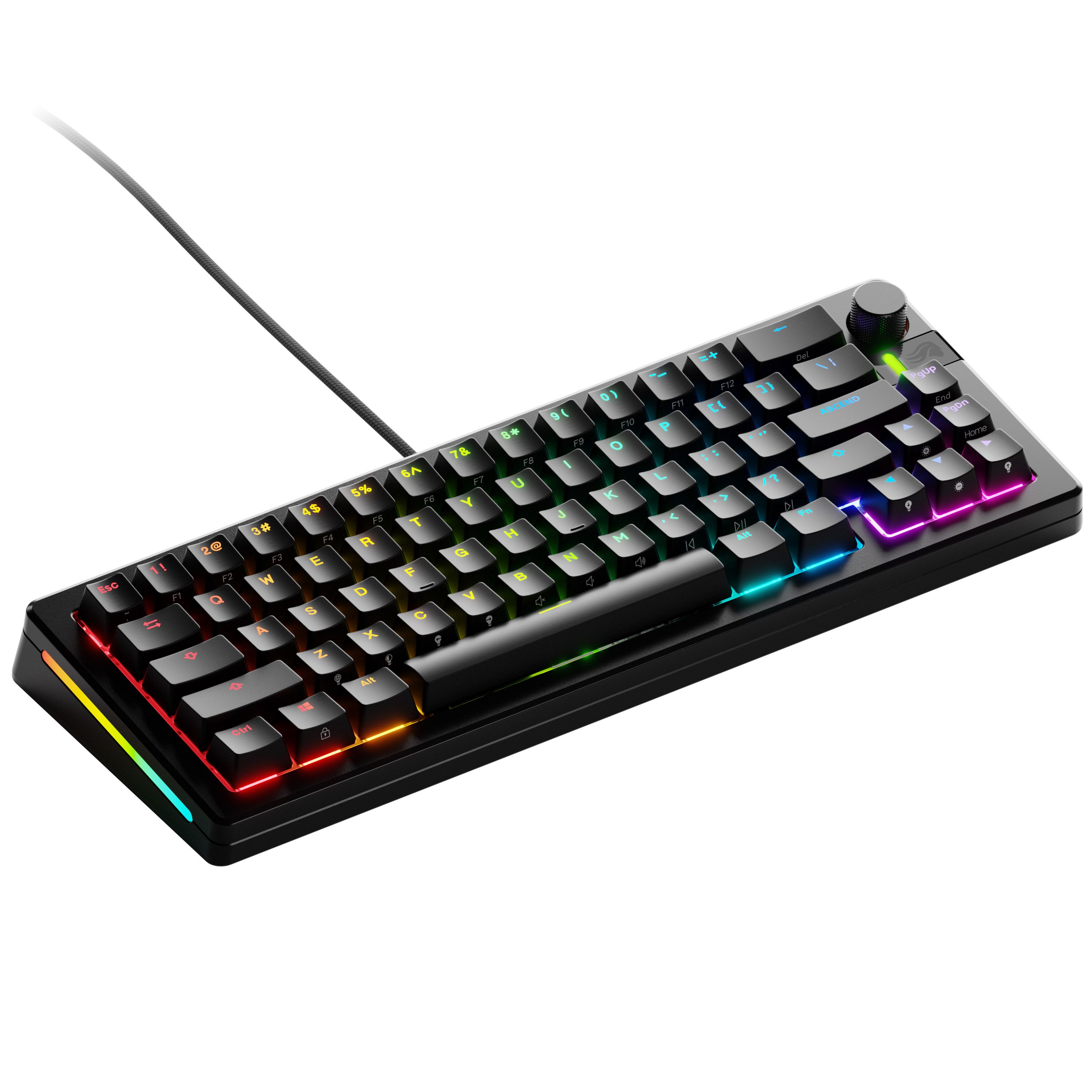 Glorious GMMK 3 Pro 65% Custom Gaming Keyboard - Pre-Built  ANSI (US)  Fox Switches  Black