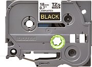 TZE-344 LAMINATED TAPE 18MM 8M/GOLD ON BLACK
