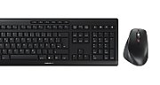 CHERRY Desktop STREAM COMFORT Wireless [DE] white Mouse+Keyboard, Fullsize, Silent