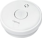DETECTOR de fum LOGILINK, montare tavan/ perete, senzor: fotoelectric, alarma 85 dB, buton test, baterie 9V inlocuibila, alb  SC0015