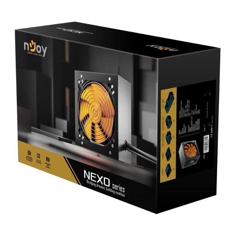 Sursa NJOY NEXO 850W 80+ GOLD, ATX, Active PFC, Protectie OVP / OCP / SCP / OPP, negru