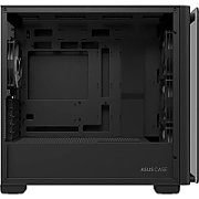Carcasa ASUS A23 PLUS Mid Tower ARGB NEGRU, Tempered Glass, Sloturi Expansiune 5, Drive Bays: 2x3.5 /2.5  1x2.5 , Ventilatoare Suportate: 7 (spate: 1x120mm, fata: 3x120mm sau 2x140mm, sus: 3x120mm sau 2x140mm), Format Placa De Baza Suportat: Mini-ITX, Micro-ATX, Lungime Maxima Placa Video: 380mm